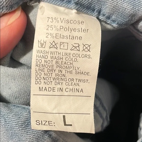 🫦🫦🫦BOGOHO🫦🫦🫦Light Blue Denim Button-Front Skirt - Picture 10 of 10